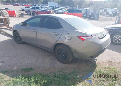 2015 Toyota Corolla Le из США, поврежденный, VIN 2T1BURHE5FC314677